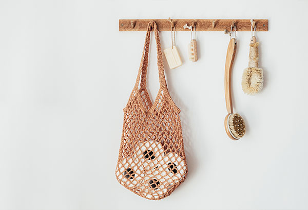 Sac en jute pour décorer votre coin toilettes