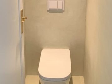 Avant/après : grâce au béton ciré, donnez du style à vos toilettes