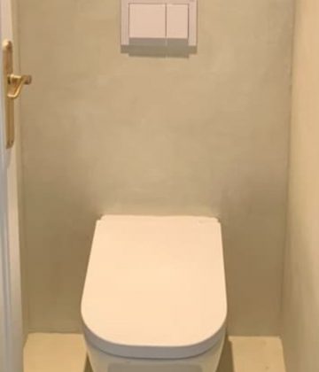 Avant/après : grâce au béton ciré, donnez du style à vos toilettes