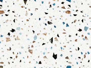 Le terrazzo fait son show aux toilettes