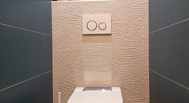 Dans les toilettes d’Olivier, le design et le confort absolu des WC lavants